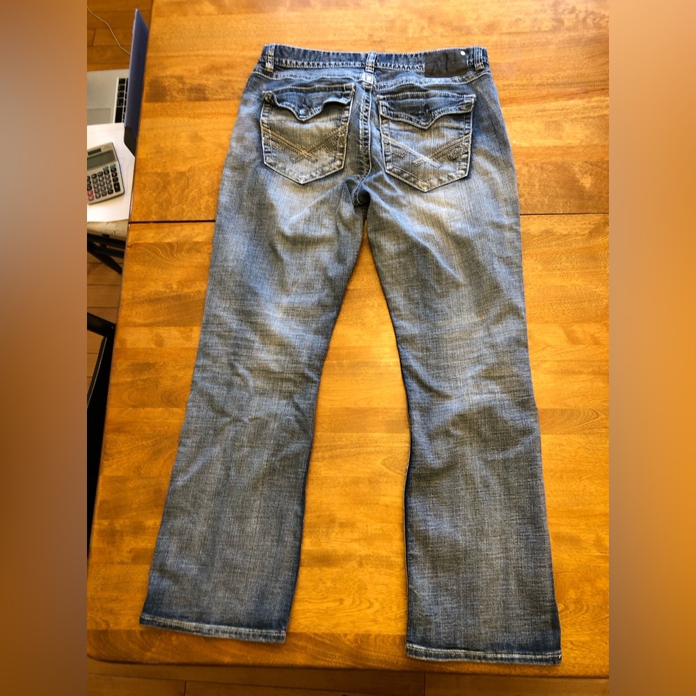 T.K. Axel Button Embroidered Pocket Vintage Boot Cut Men's